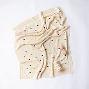 Load image into Gallery viewer, Confetti baby blanket natural