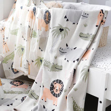 Load image into Gallery viewer, Baby blanket - Jungle Safari Baby Blanket