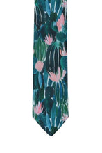 Load image into Gallery viewer, Cotton Tie - Cactus Flower