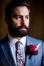 Load image into Gallery viewer, Cotton Tie - Protea Navy