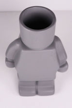 Load image into Gallery viewer, Block Man Planter 22cm (grey or black)
