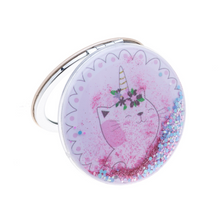 Load image into Gallery viewer, Compact mirror glitter round
