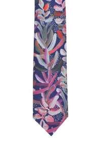 Cotton Tie - Protea Navy