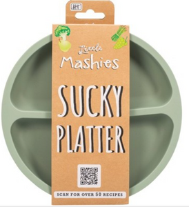Silicone Sucky Platter Plate Little Mashies (Various colours)