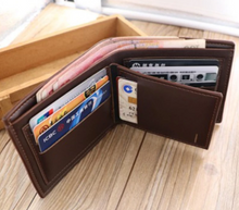 Load image into Gallery viewer, Mens leather wallet (various colours)
